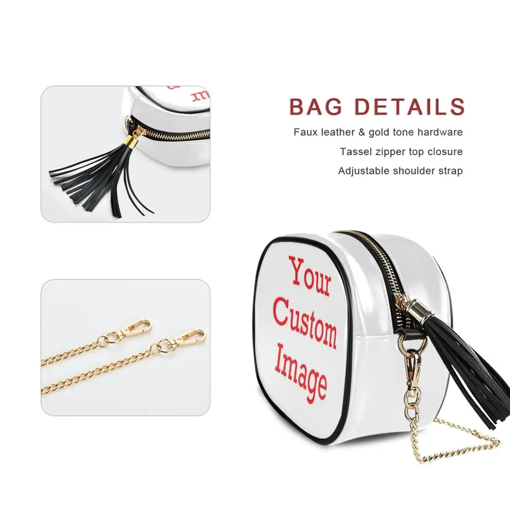 ALAZA custom crossbody bags High-quality PU Leather Phone Chain bags Shoulder Messenger Bag Small Square Card package Bags