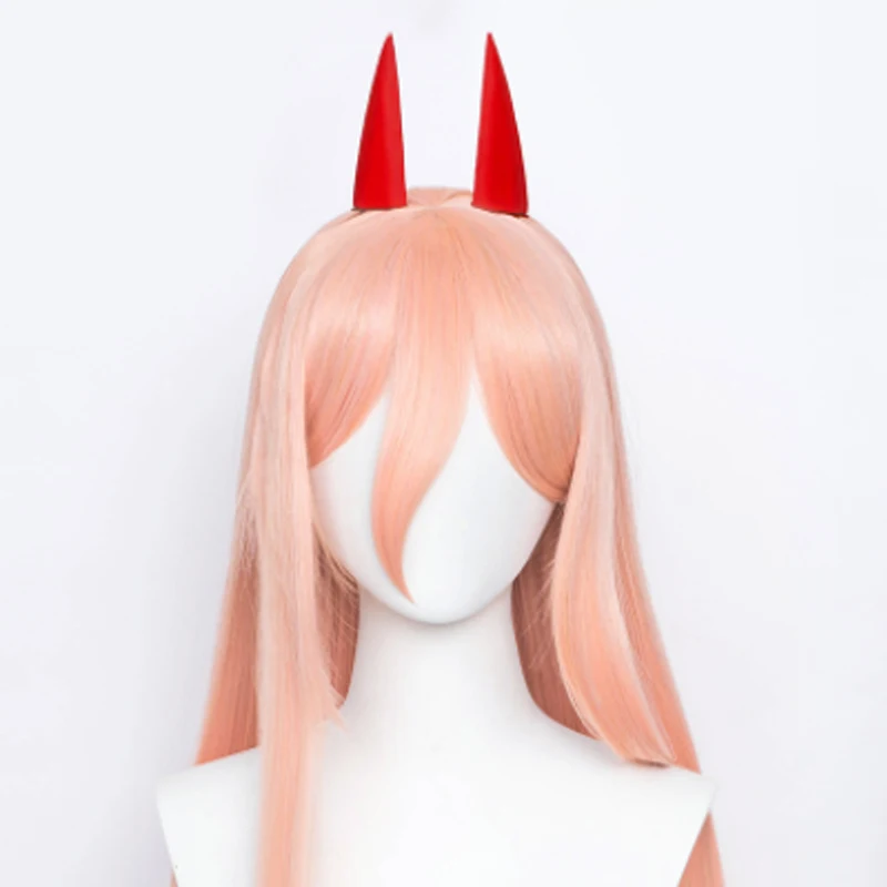 2pcs/set Chainsaw Man Power Horns Hairpin Evil Demon Red Hair Ornaments Power Cosplay Props Devil Angle Headwear Halloween Party