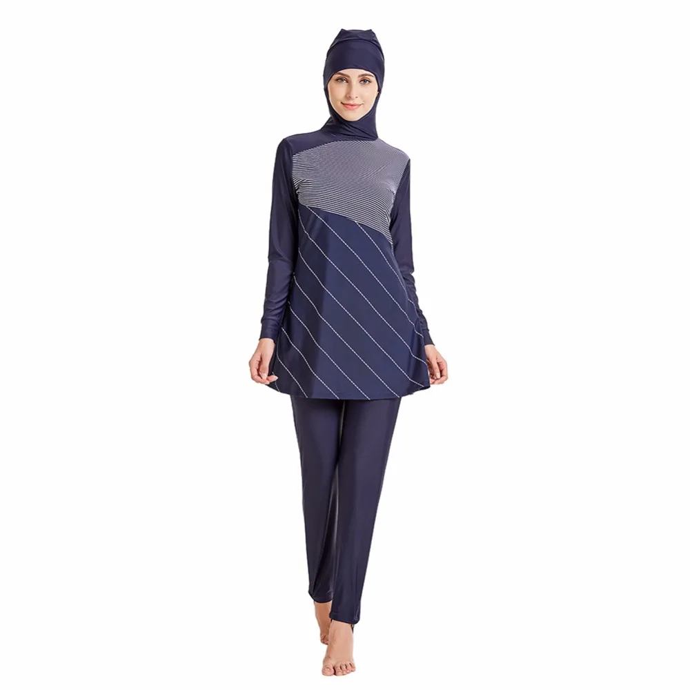 Muslim Swimwear Islamic Muslim Swimming Beachwear Swim Suit Swimsuit For Women Hijab Burkinis Full Coverage Swimwear