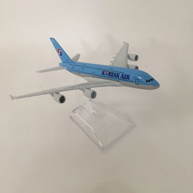 JASON TUTU pesawat skala 747 logam, JASON TUTU 16cm udara Korea Flight 1/400 Model pesawat Diecast