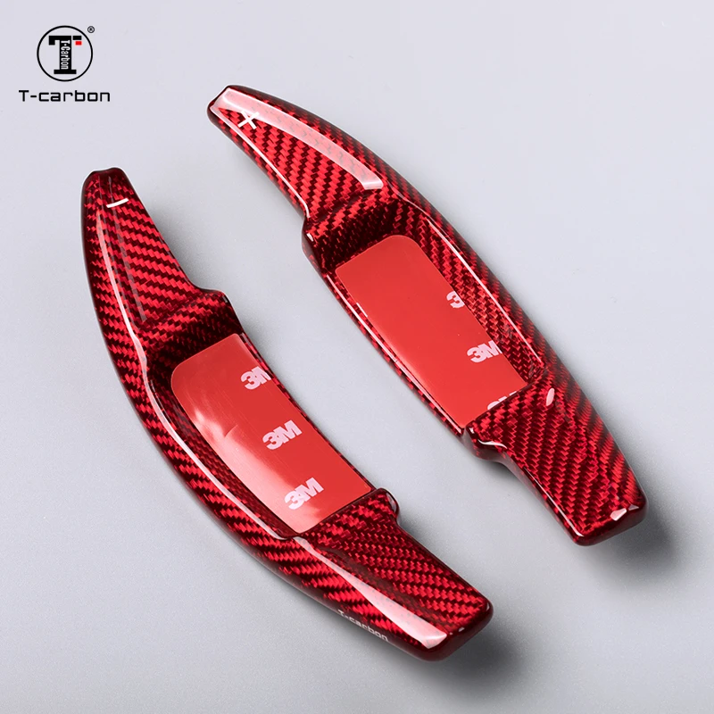 Car Styling Real Carbon Fiber Steering Wheel Shifter Paddle Extension For Mercedes BENZ New E-Class E260 2021 Interior Moulding