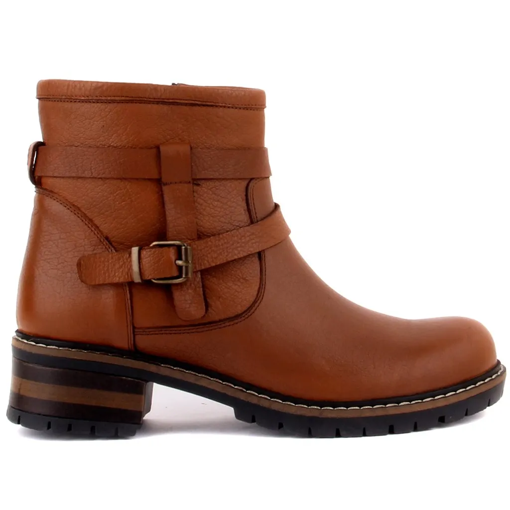 Sail Lakers-Tan Leer Rits Vrouwelijke Laarzen