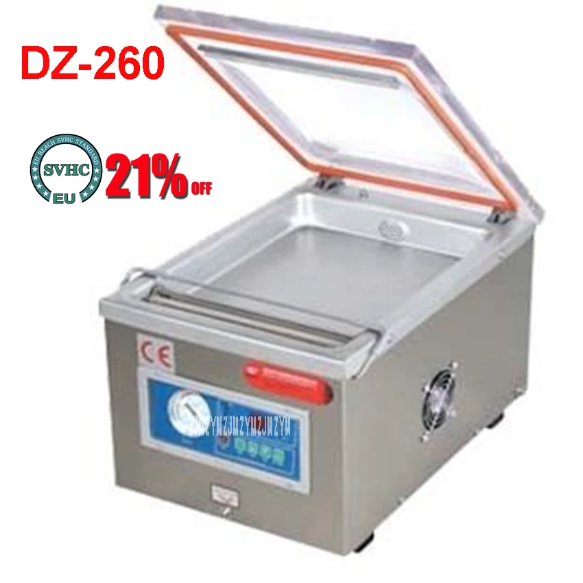 

DZ-260 110V / 220V Food Vacuum Sealer, Vacuum Packing Machine Vacuum Chamber, Aluminum Bags Food Rice Tea Vacuum Sealing Machine