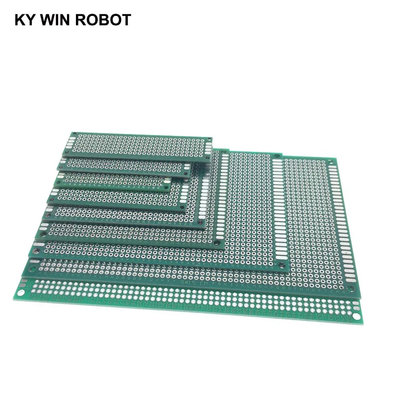 2x8 3x7 4x6 5x7 6x8 7x9 8x12 9x15 10x15 cm Double Side Prototype Diy Universal Printed Circuit PCB Board Protoboard For Arduino