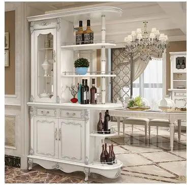 European partition cabinet room hall cabinet wine cabinet porch cabinet decoration cabinet baking paint white