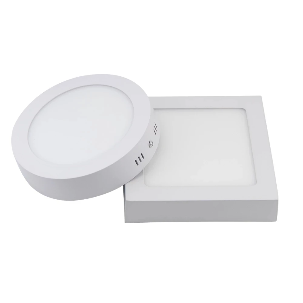 Spot Lumineux LED Rond ou Carré pour Plafond, Montage en Surface, avec Pilote, 9/15/25W, AC 110/220V