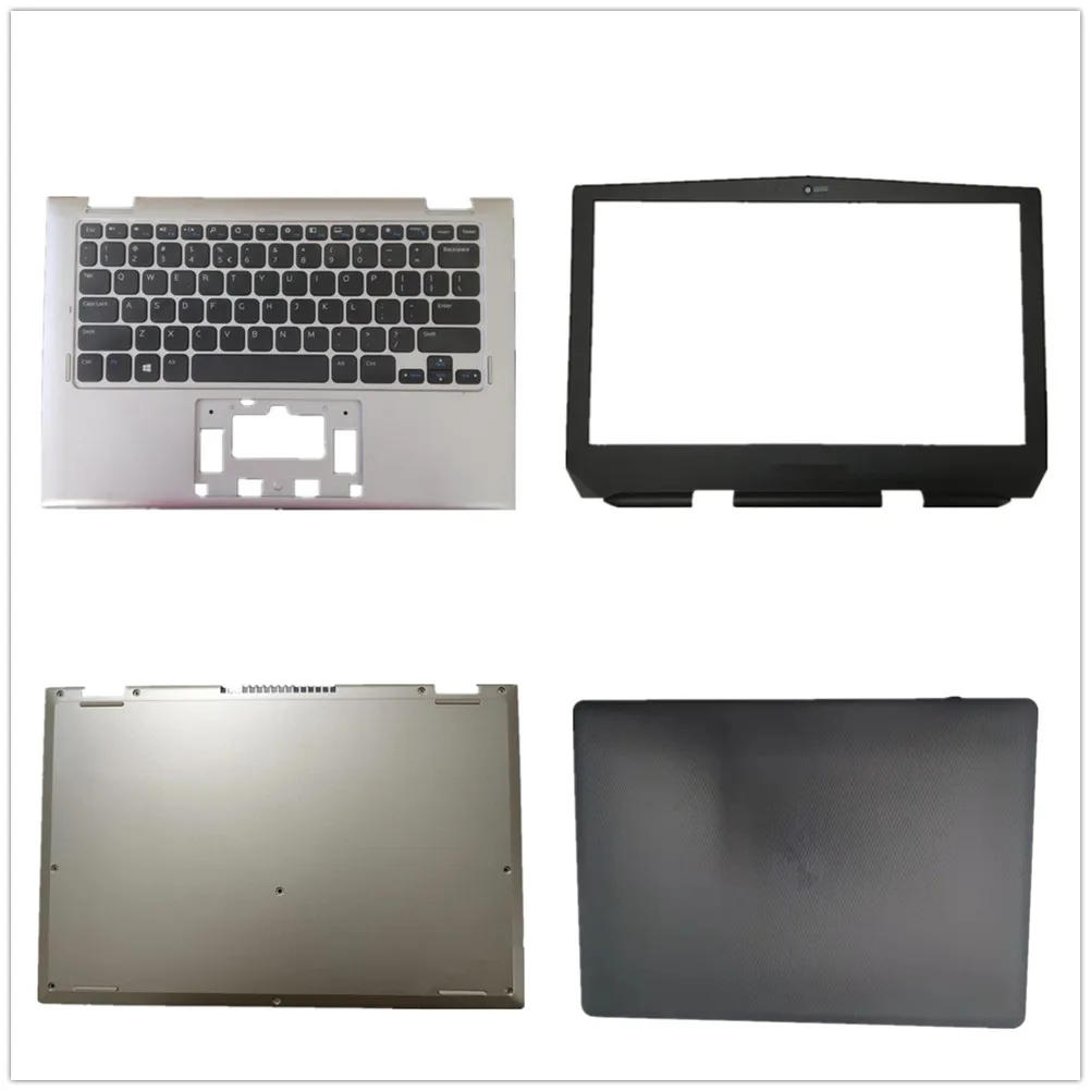 

Laptop Keyboard LCD Top Back Cover Upper Case Shell Bottom Case For DELL Inspiron 5490 Black US