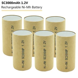 4-20pcs Subc SC Nimh Ni-Mh 1.2V 3000mAh Rechargeable Power Tool Battery Cell for Makita Bosch Hitachi Electric Drills
