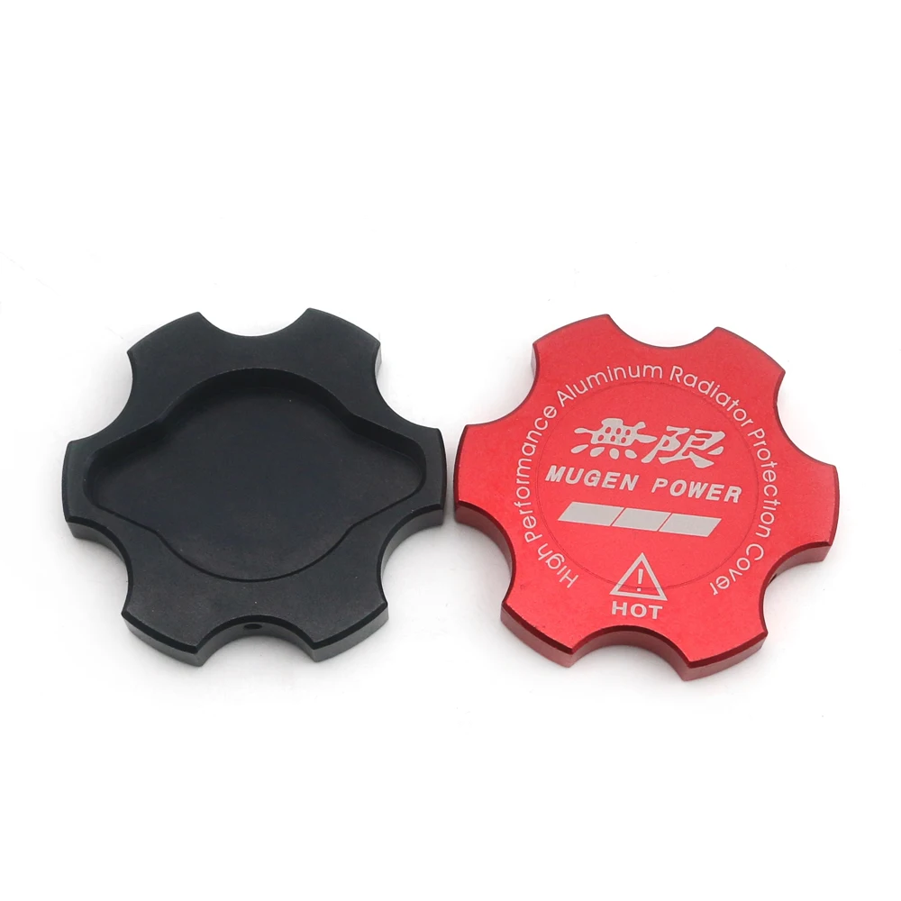 New Shape Mugen Power Radiator Cap Cover Fit For HONDA Accord Civic CR-V CR-Z CRX MUGEN ACURA CL CSX ILX MDX NSX Car Tank Cover