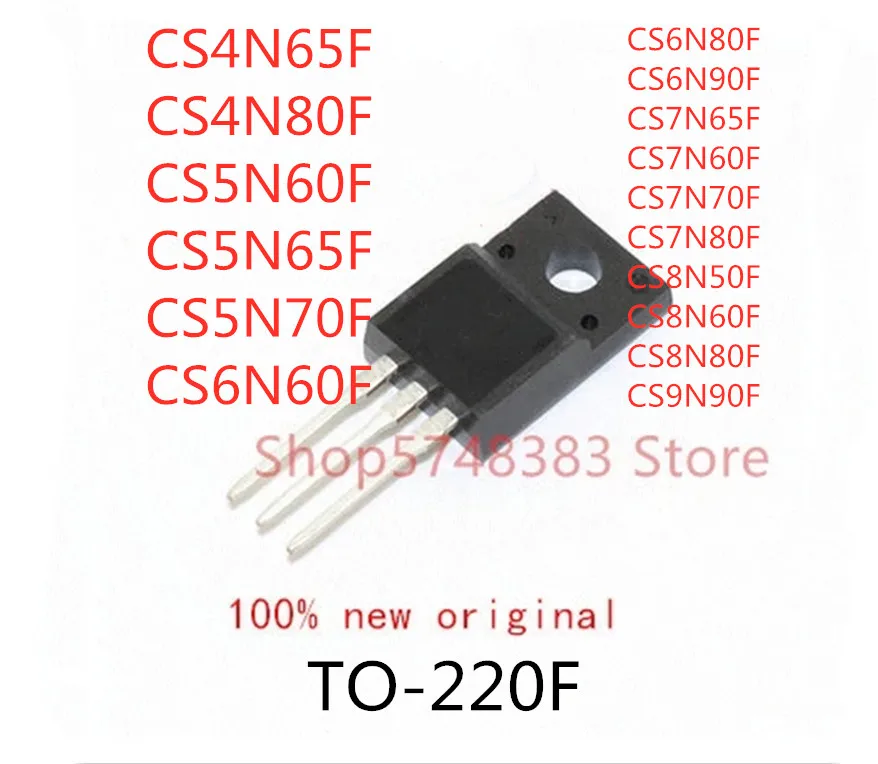 10PCS CS4N65F CS4N80F CS5N60F CS5N65F CS5N70F CS6N60F CS6N80F CS6N90F CS7N65F CS7N60F CS7N70F CS7N80F CS8N50F CS8N60F CS8N80F