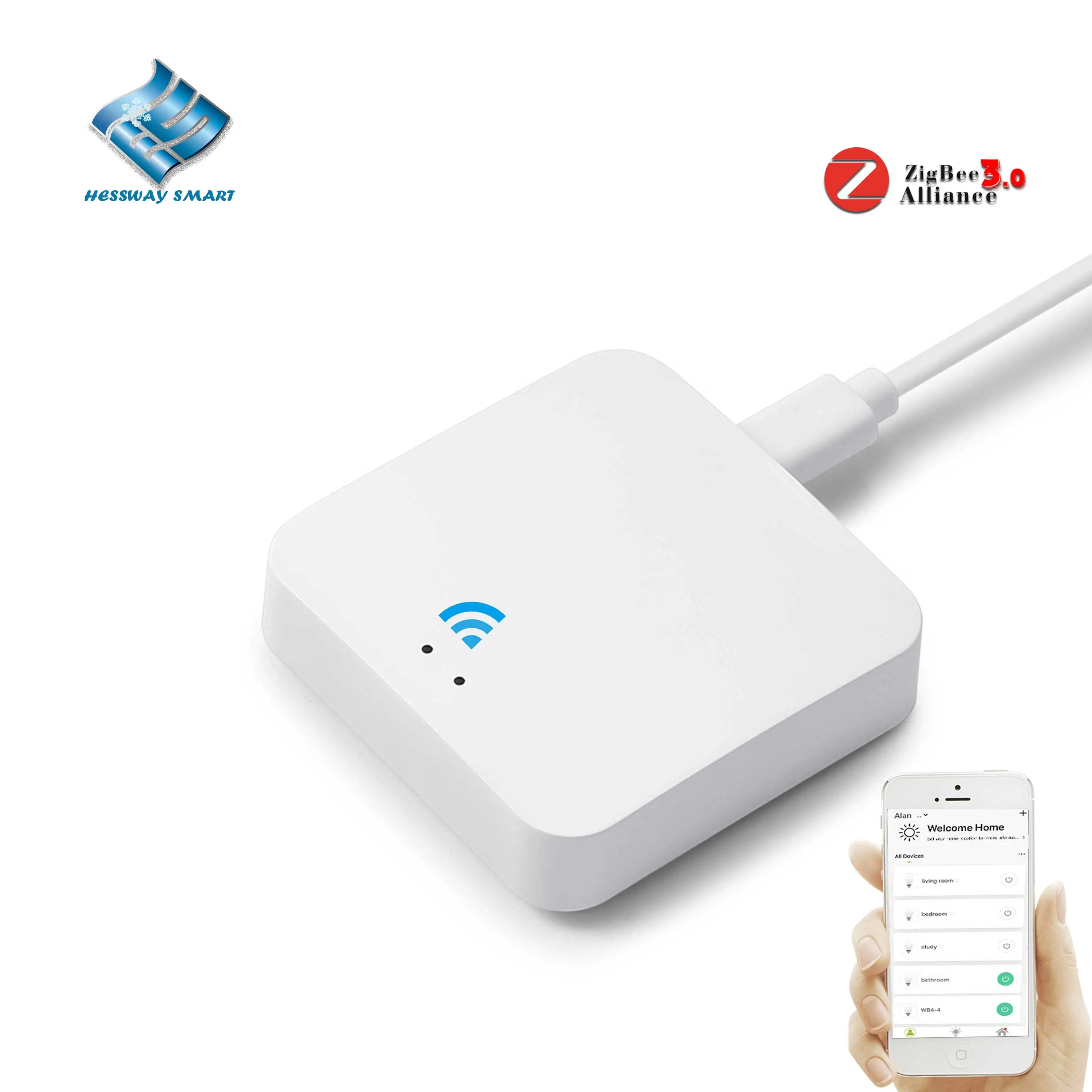 Third-Party Control Tuya Smart Gateway HUB for Support Add APP ZigBee 3.0 Product Works Alexa,Google