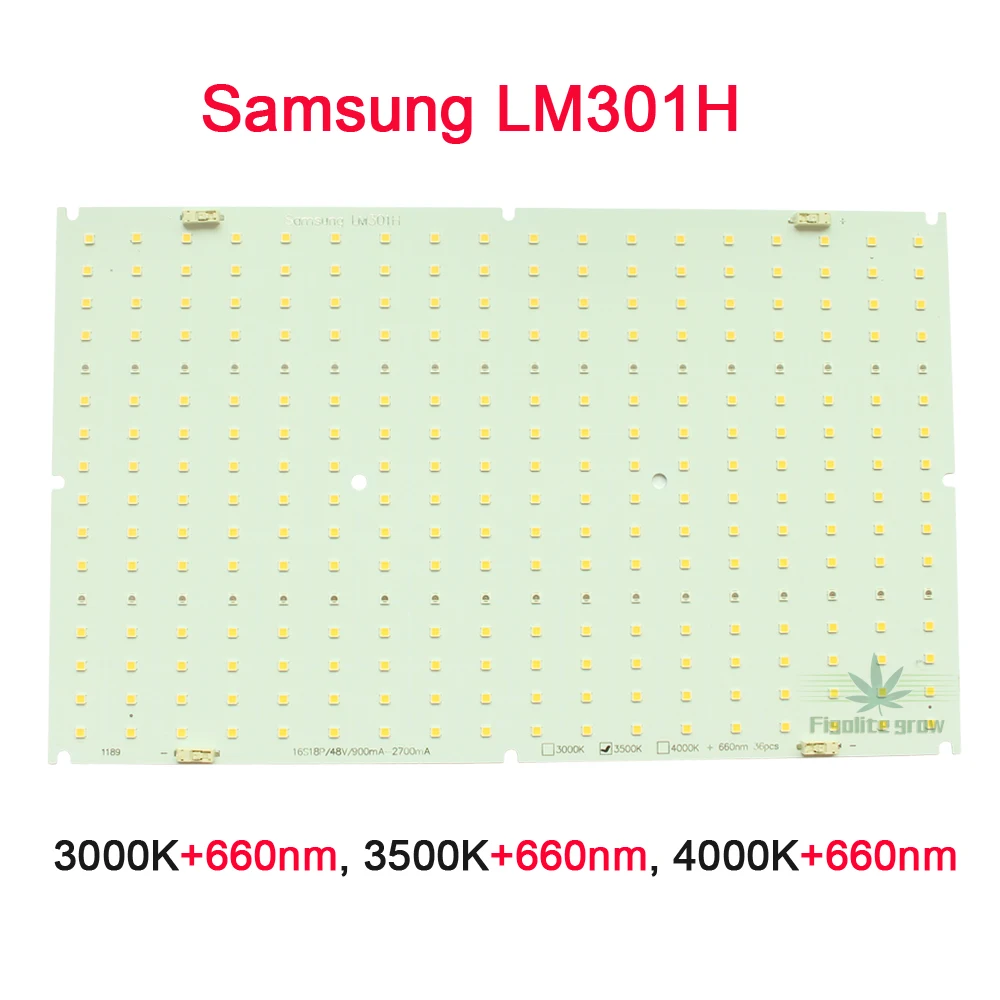 Imagem -03 - Placa de Luz Led para Cultivo de Figolite Placa com Dissipador de Calor de Led Qb288lm301h 125w Mix 660nm uv ir sem Driver