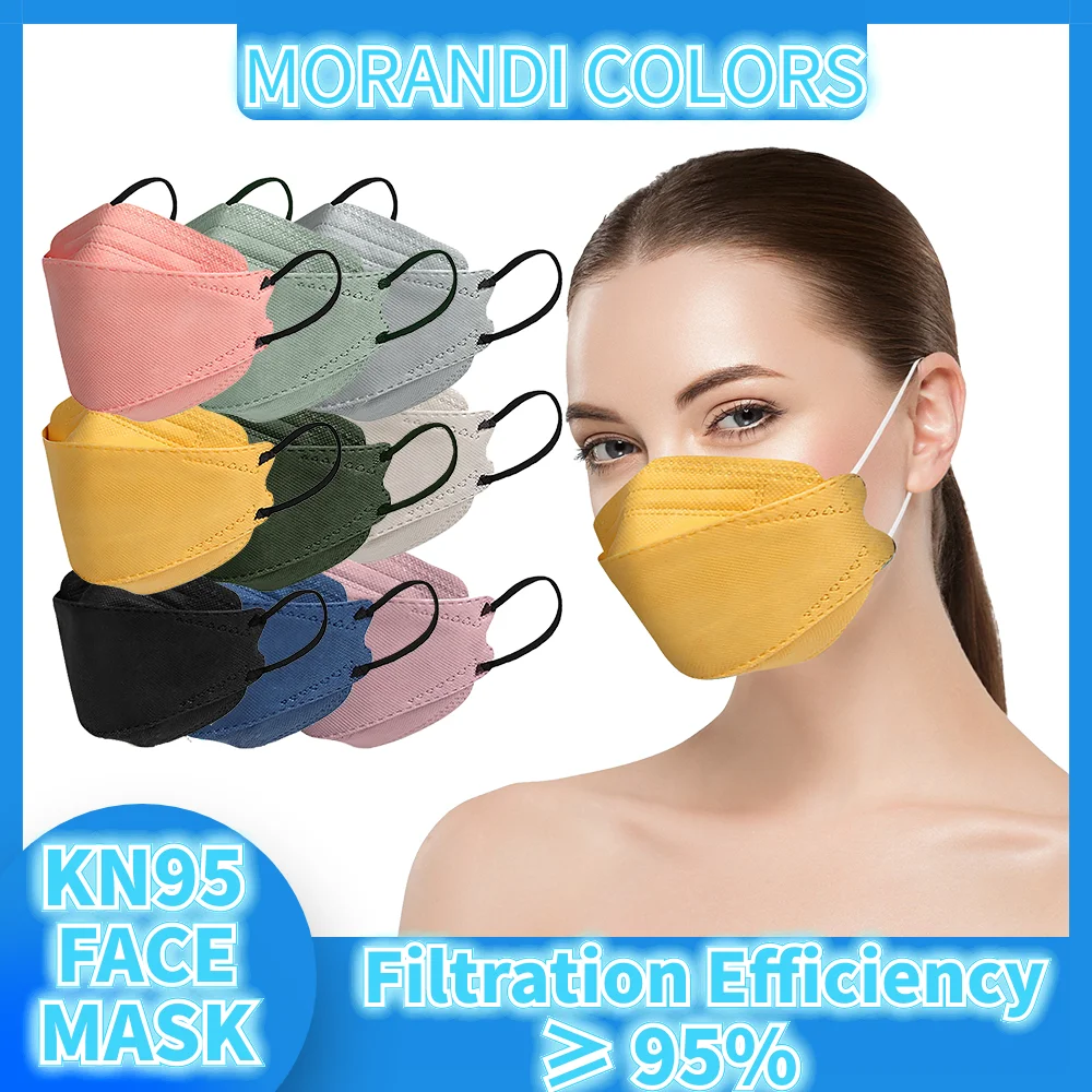 

10-100 PCS Morandi Colors respiratory mascherine mascarillas certificadas ffp2 mascarillas fpp2 homologadas mascara maske ce