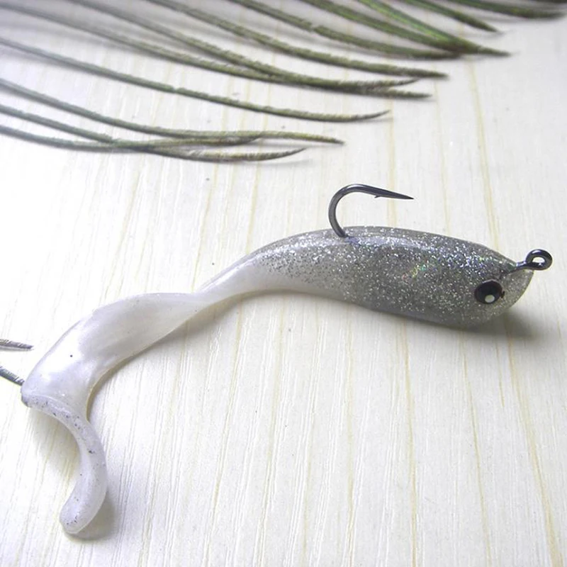 1pcs DYGYGYFZ 3D Fishing Lure 10g/10cm Soft Bait Capuchin Shad Worms Bass Pike Minnow Silicon Rubber Fishing Tackle
