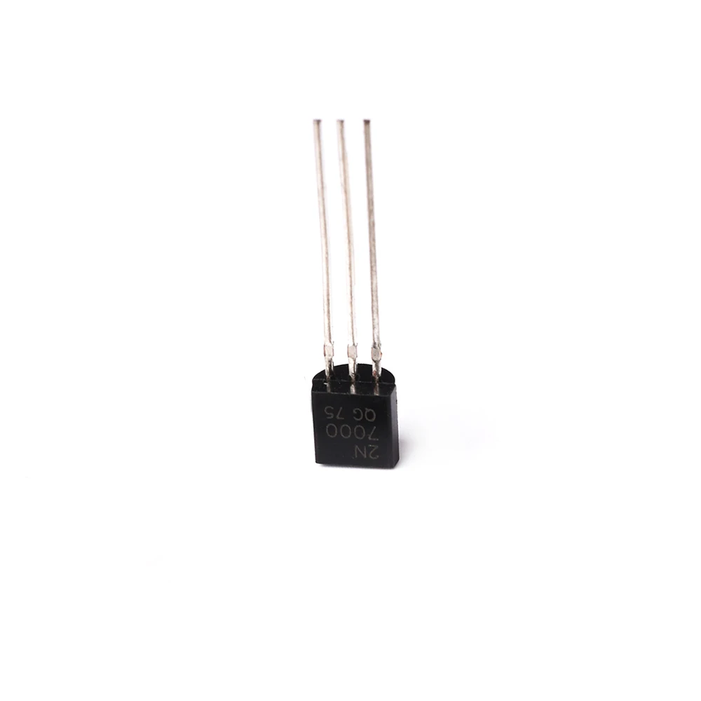 Transistor MOSFET de señal pequeña 2N7000 N7000 TO92, 60 voltios, Canal N, 0,3a, 60 V a-92, nuevo Chipset Original de buena calidad, 20 unidades por