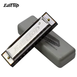 T10-3 Easttop Harmonica 10 Hole C Key Gaita De Boca Diatonica Harmonica Armonica Musical Instruments Mouth Ogan 10 Harmonica