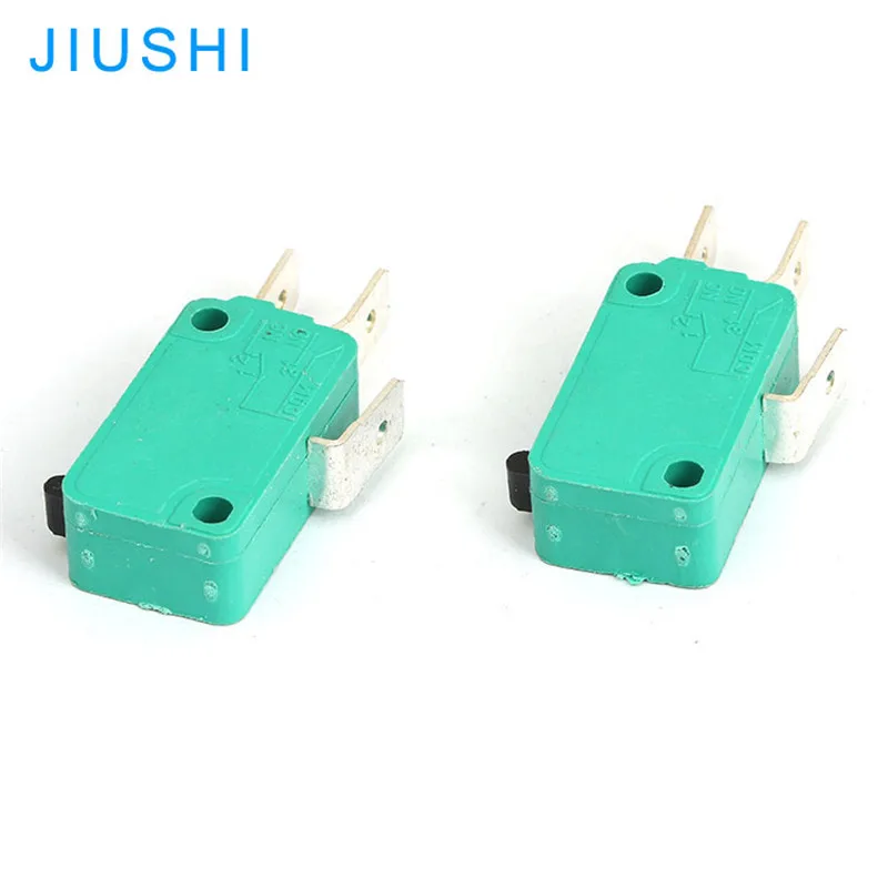 10pcs KW3-OZ 3 pins  push button type micro switch 5A/10A 250VAC T85  limit switch green KW7