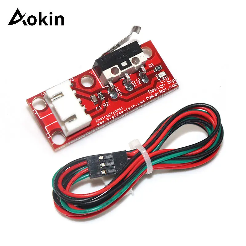 6Pcs 3D Printer Parts Endstop Mechanical Limit Switch with 3 Pin 70cm Cable RAMPS 1.4 Control Board Part Limit Switch