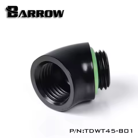 Barrow PC water cooling Reversing Fitting 45 Degree Female to male G1/4 Adapter water cooler heatsink TDWT45-V2