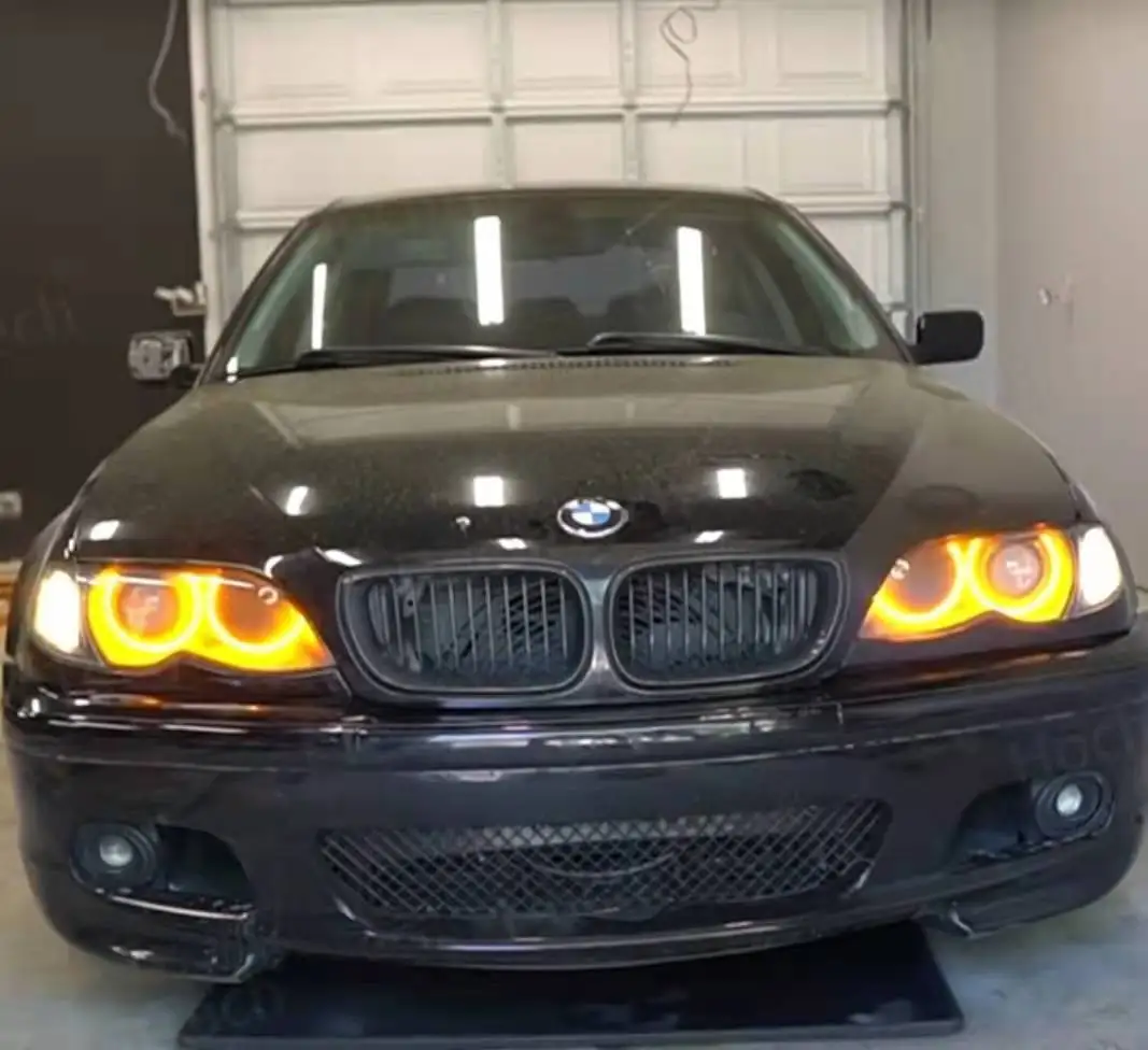 Switchback Cotton Light LED Angel Eye Halo Dual Color for BMW 3 Series E46 316i 318i 320d 320i 323i 328i 330i 325xi 330d 1998-05