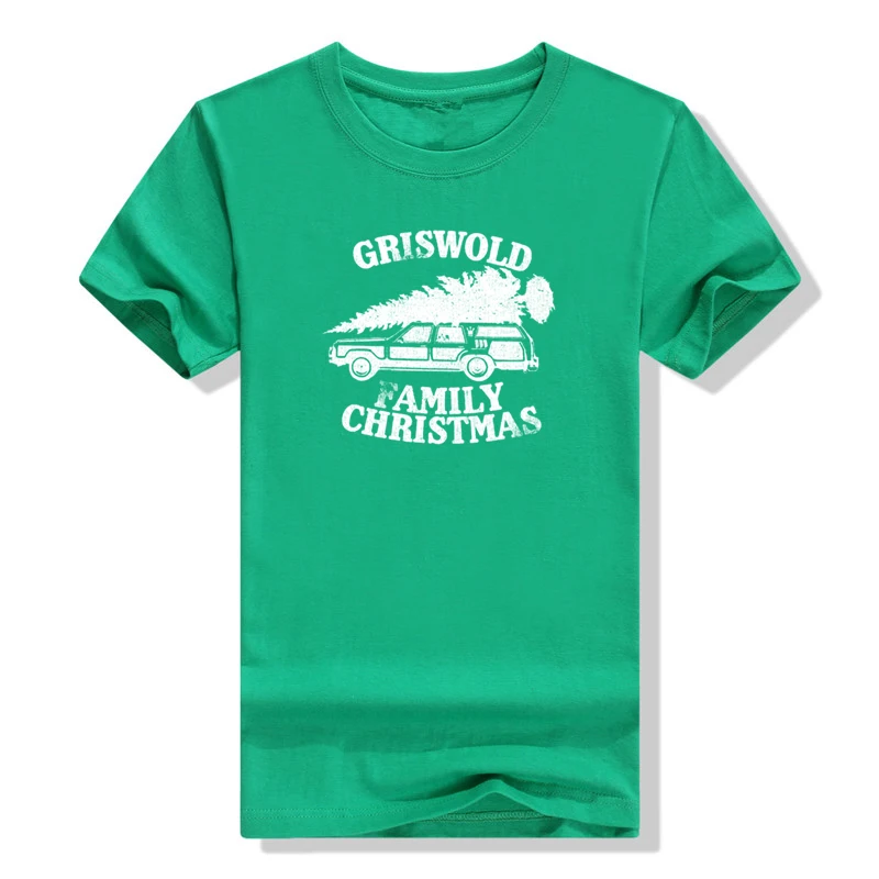 Griswold Family Christmas Vacation T-shirt for Women Men Funny Xmas Tree on The Car Graphic Tee Tops