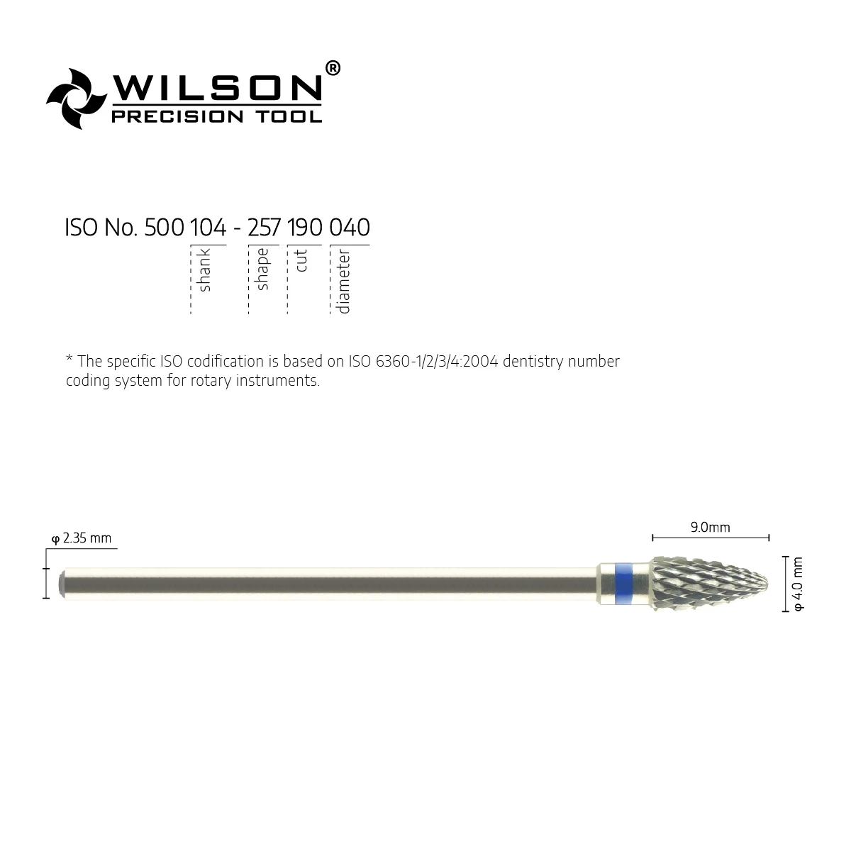 WilsonDental 5000342 Tungsten Carbide Dental Burs for Trimming Plaster/Acrylic/Metal