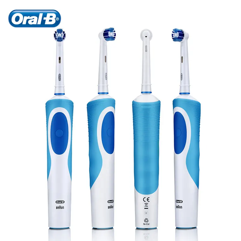 Oral B Vitality แปรงสีฟันไฟฟ้า Precision Clean 2 นาทีจับเวลาชาร์จแปรงฟัน 4 ของขวัญเปลี่ยนหัวแปรง Oralb