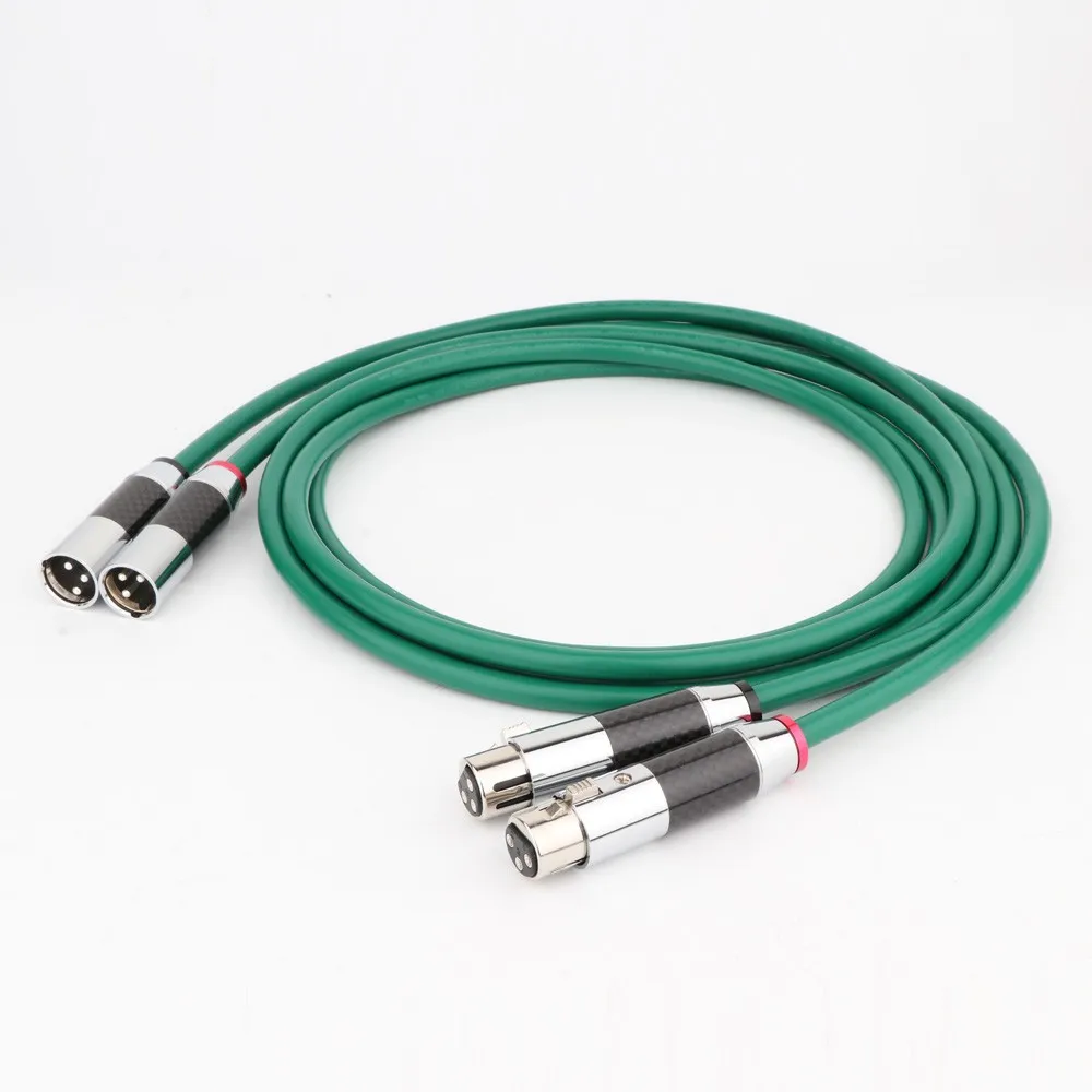 كابل الصوت ، سي فاي ، مطلي بالفضة ، 6N OFC ، هاي فاي ، XLR ، ذكر إلى أنثى ، جودة عالية