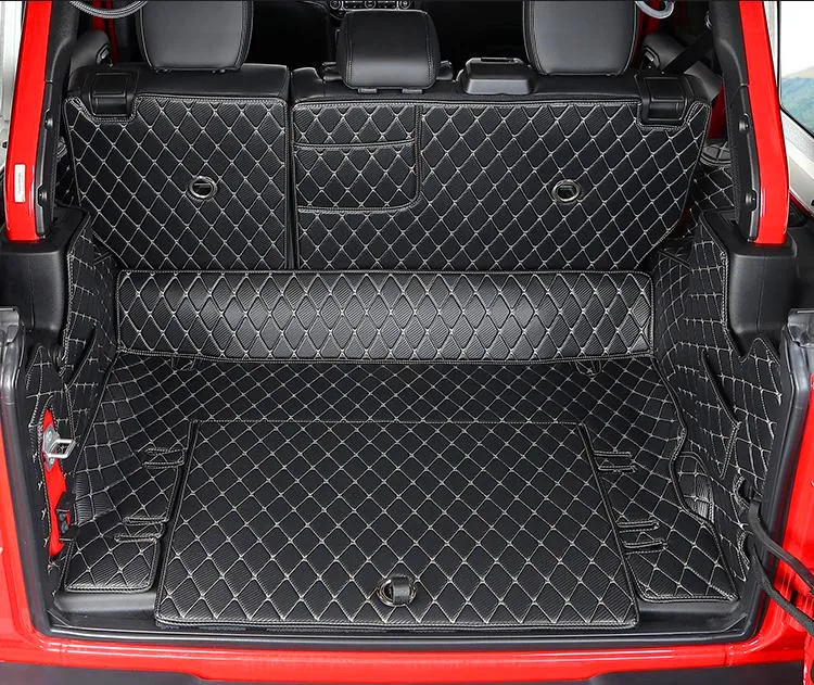 

High quality! Special car trunk mats for Jeep Wrangler 4xe Hybrid 2024-2020 durable cargo liner boot carpets cover,Free shipping