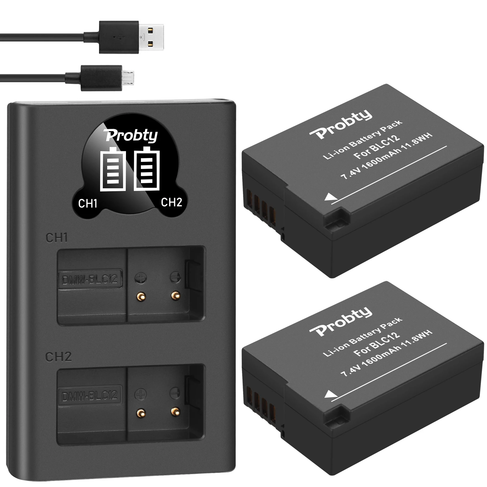 DMW-BLC12 BLC12E BLC12PP DMW BLC12 батареи + двойное зарядное устройство для Panasonic Lumix FZ1000,FZ200,FZ300,G5,G6,G7,GH2,DMC-GX8