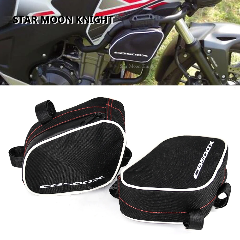 Motorcycle Frame Crash Bars Waterproof Bag Bumper Repair Tool Placement Bag For Honda CB500X CB 500 X 2013 - 2018