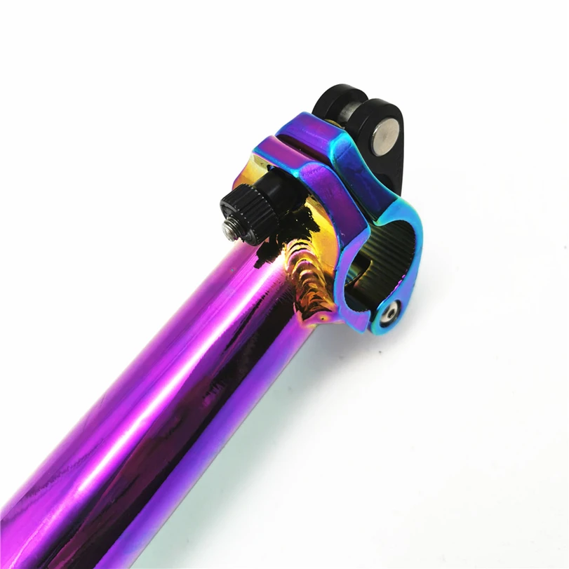 Litepro Bicycle Aluminum Alloy Quick Release 25.4mm Folding Bike 40CM Post Stem Electroplating Fixed Handlepost Head Tube
