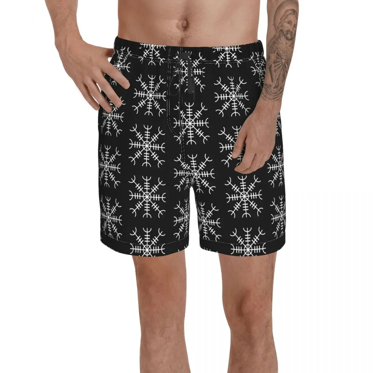 Beach Aegishjalmur Viking Symbol Viking  Odin, Thor, Norse Breathable Quick Dry Funny Sarcastic Hawaii Pants