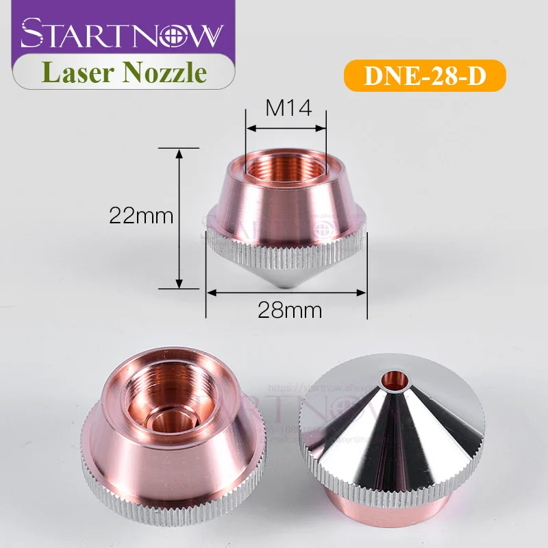 Startnow DNE Fiber Laser Nozzle And Connector Base Caliber 1.5 5.0 Metal Laser Cutting Nozzles Machine Head Holder Spare Parts