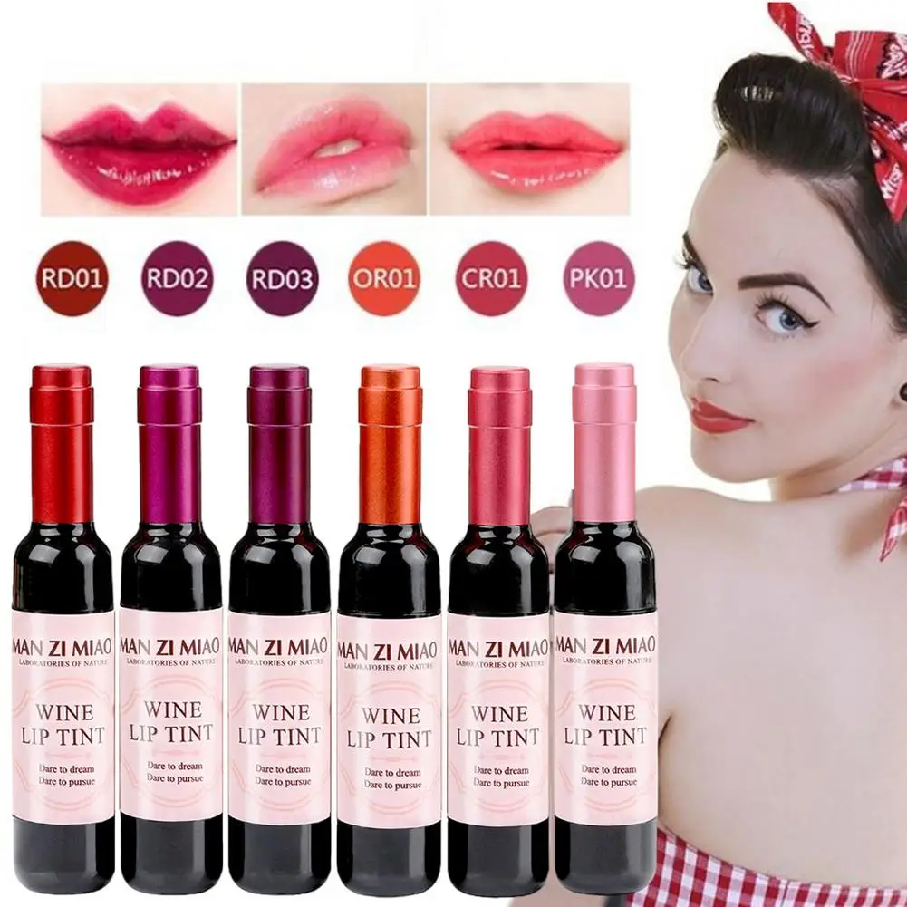 Lipstick Wine Lip Stain Baby Pink Lipgross Matte Liquid Lip Glaze Long Lasting Waterproof Lip Stain Nonstick Cup Lipstick