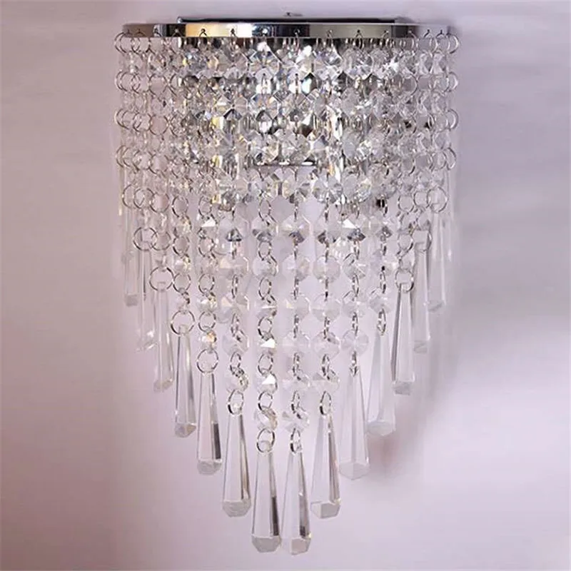 Lâmpada de parede de cristal quarto
