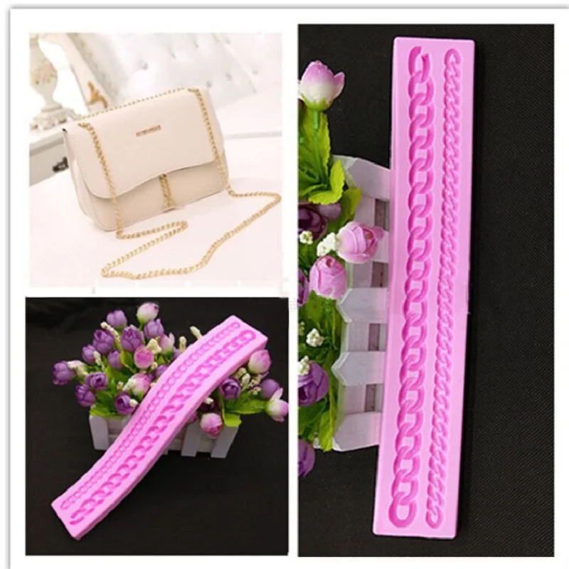 Manufacturers selling cake decorating  tool bags long chain strap silicone mold G168 colour random