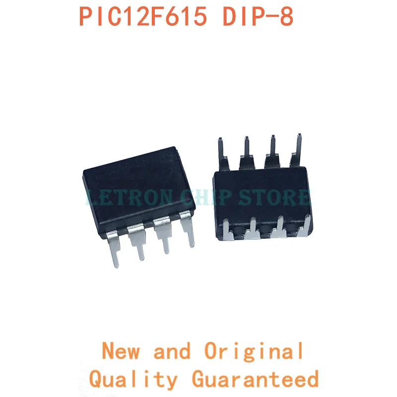 10PCS PIC12F615-I/P DIP8 PIC12F615 I/P DIP-8 DIP new and original IC Chipset