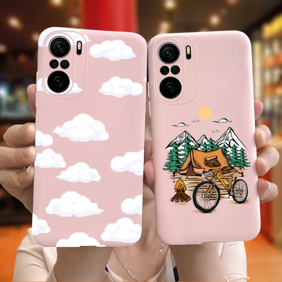 Silicone Case For Xiaomi Poco F3 F 3 Pro Redmi K40 K 40 Pro TPU Phone Case For Xiaomi Redmi K40 Pro+ PocoF3 Coque Fundas Cute