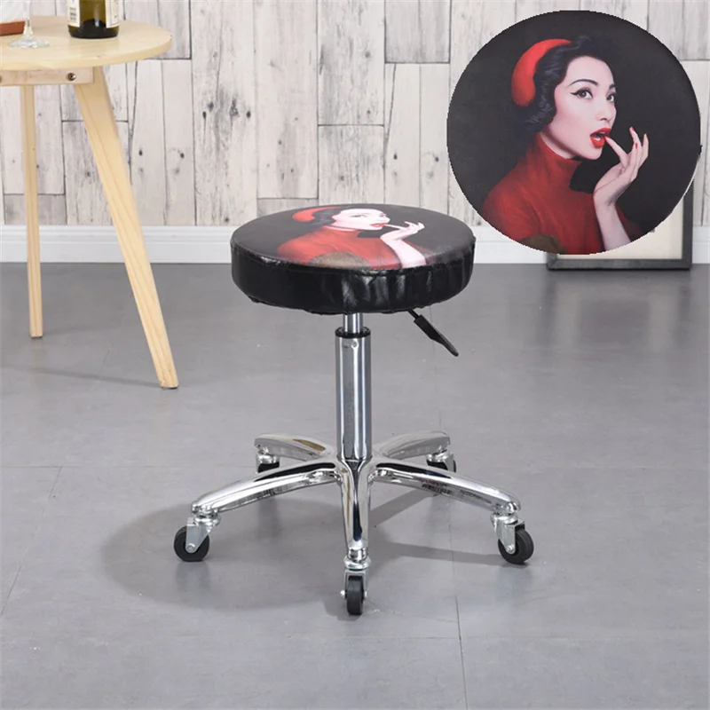 

Stretch Bar Stool Rotating lifting barber stool beauty stool Universal Round Bar Stool Replacement Seat for SPA simple Bar Stool