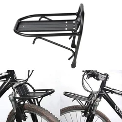 Aluminum Alloy MTB Road Cycling Bike Bicycle Front Rack Carrier Panniers Bag Luggage Shelf Bracket Trunk for Bicycle Parts