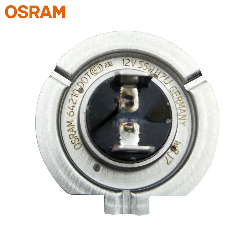 OSRAM H7 12V 55W PX26d 64210 Original Line Car Halogen Headlight Auto Bulb 3200K Standard Lamp OEM Made In Germany (Single)