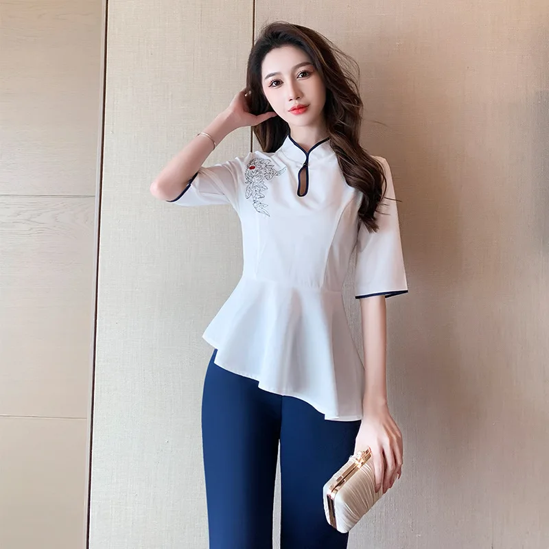 2021 new beautician work clothes suit elastic sauna technician clothes slimming nail health  beauty salon spa uniforms women