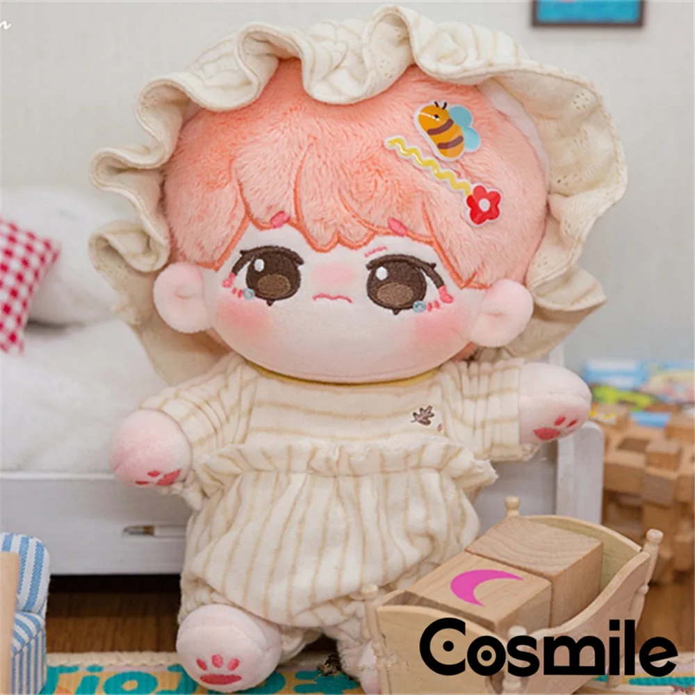 Cosmile Kpop Star V 20cm Plush Doll Toy Body Cute Cosplay Props Pink Hair Birthday Gift C QC