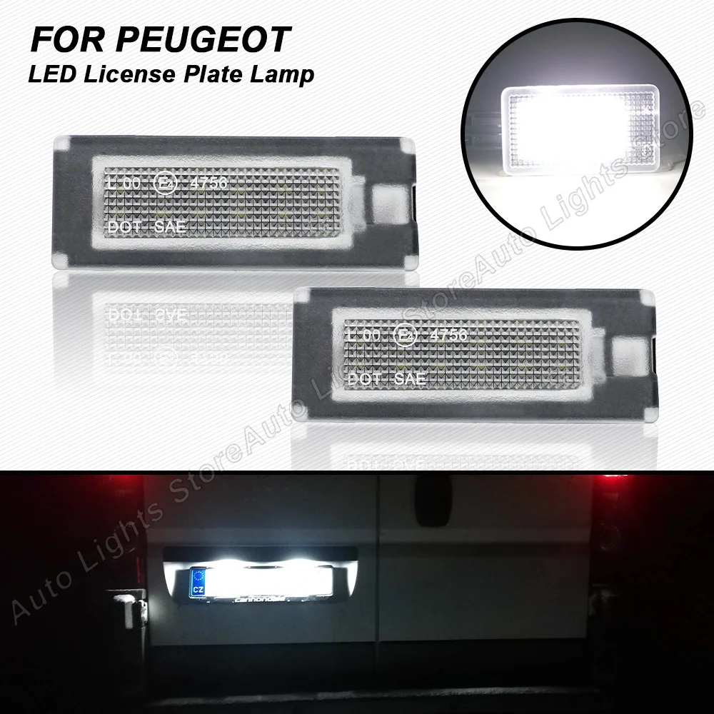 

2X LED License Plate Light For Fiat Ducato Bus box For Peugeot Boxer Bus box LED Number Plate Light For Citroen Jumper Bus box