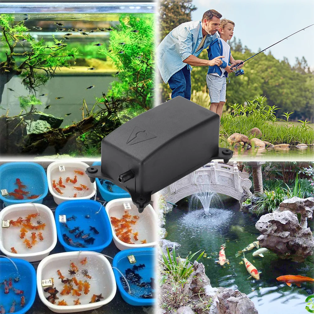 

Fish tank aquarium air pump 2w 110v/220v Small aeration with enough volume per hole quiet Aquarium accessories