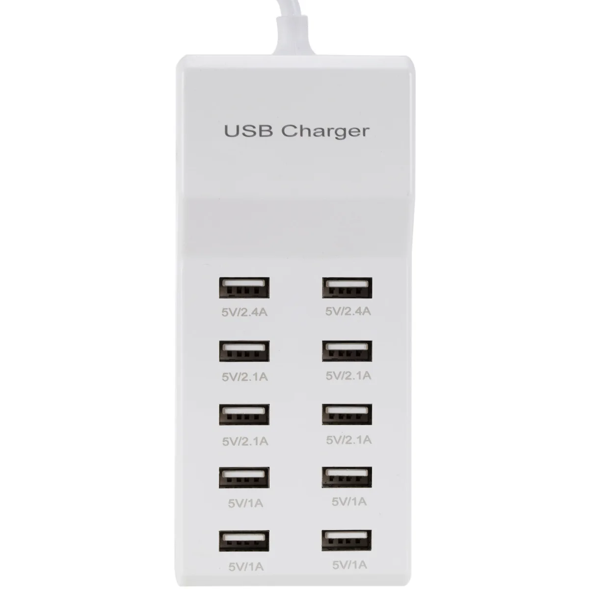 10 Ports Multiple USB Charger Fast Charging 50W Multi Wall Charger Power Adapter For iPhone Samsung Xiaomi Mobile Phone Charger