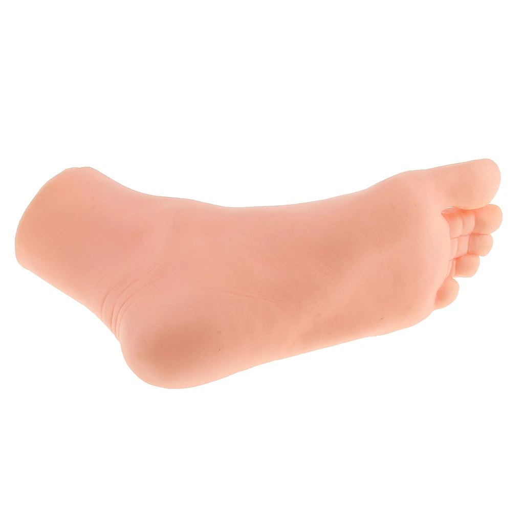 Manichini per piedi femminili in silicone da 1 pezzo Modello per piedi Calzini Scarpe Espositore per dita dei piedi per negozio al dettaglio Modello