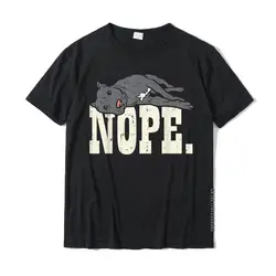 Nope Lazy Pitbull Funny Pitties Pet Dog Lover Owner Gift T-Shirt Tops Tees Fashionable Cosie Cotton Men's T Shirts 3D Printed