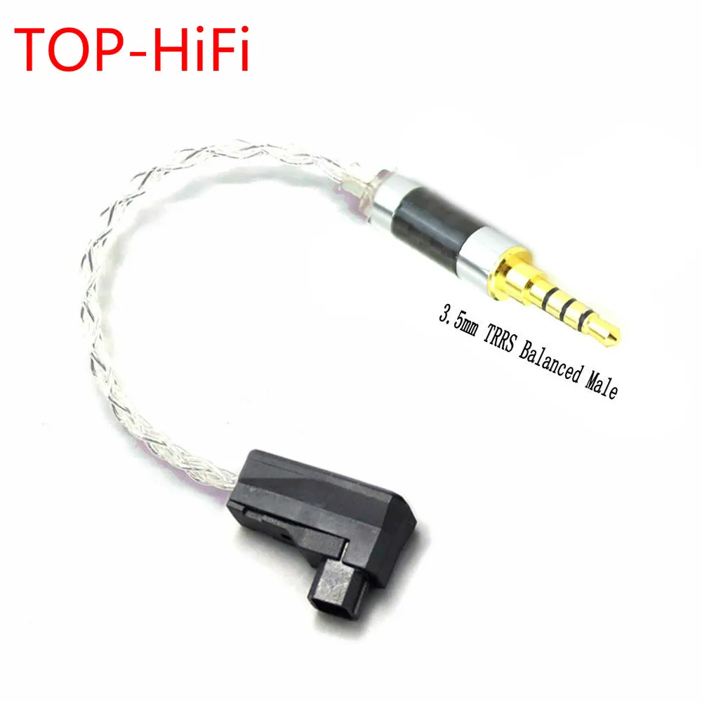 

TOP-HiFi 4 Cores Silver Plated 4pin RSA/ALO Balanced to 3.5mm TRRS Balanced Male Audio Adapter Cable For SR71 SR71B RXMK3 SOLO